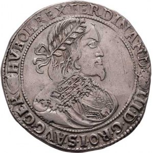 Ferdinand III., 1637 - 1657, Tolar 1653 KB, Kremnica, Hal.240, Husz.1242, 28.528g,