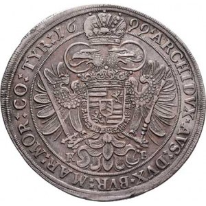 Leopold I., 1657 - 1705, Tolar 1699 KB, Kremnica, Nech.1091, Husz.1374,