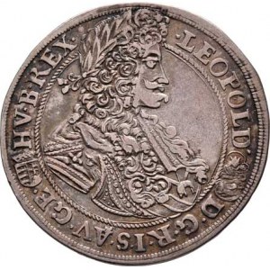 Leopold I., 1657 - 1705, 1/2 Tolar 1699 KB, Kremnica, Nech.1115, Husz.1402,