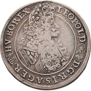 Leopold I., 1657 - 1705, 1/2 Tolar 1700 KB, Nech.1116, Husz.1403, 14.126g,