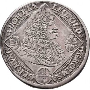 Leopold I., 1657 - 1705, 1/4 Tolar 1695 KB, Kremnica, Nech.1133, Husz.1410,