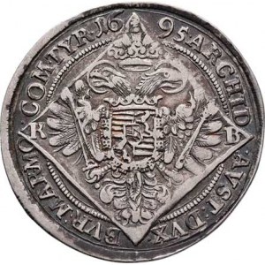 Leopold I., 1657 - 1705, 1/4 Tolar 1695 KB, Kremnica, Nech.1133, Husz.1410,