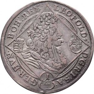 Leopold I., 1657 - 1705, 1/4 Tolar 1699 KB, Kremnica, Nech.1136, Husz.1410,