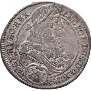 Leopold I., 1657 - 1705, XV Krejcar 1696 CM, Košice, Höll.96.1.1, Husz.1446,