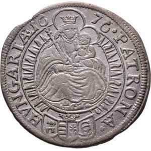 Leopold I., 1657 - 1705, VI Krejcar 1676 GC, Bratislava-Cetto, Nech.1652,