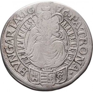 Leopold I., 1657 - 1705, VI Krejcar 1676, Bratislava-Cetto, Nech.1652,