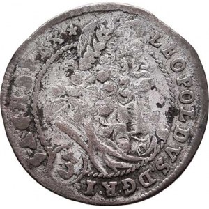 Leopold I., 1657 - 1705, 3 Krejcar 1699 CH-CSH, Bratislava-Hunger, Nech.1663,