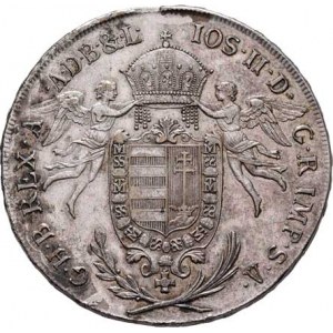 Josef II., (1765 -) 1780 - 1790, Tolar konvenční 1786 B, Kremnica, P.25, Husz.1872,