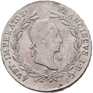 František II., 1792 - 1835, 20 Krejcar 1829 B, Kremnica, 6.617g, nep.hr.,