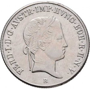 Ferdinand V., 1835 - 1848, 20 Krejcar 1837 B - se znakem, 6.628g, nep.hr.,