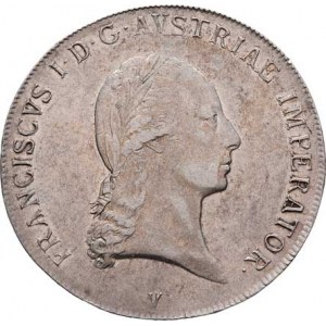 František II., 1792 - 1835, Tolar konvenční 1821 V, Benátky, P.9, M-A.317,