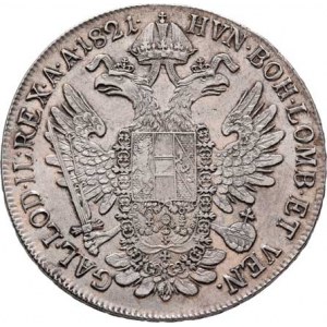 František II., 1792 - 1835, Tolar konvenční 1821 V, Benátky, P.9, M-A.317,