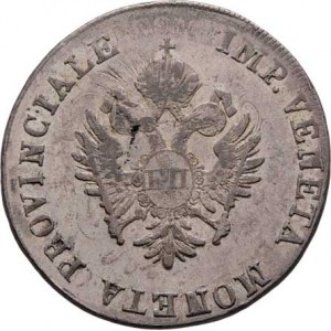 František II., 1792 - 1835, 2 Lira 1801 - pro Benátky - dobře patrné stopy