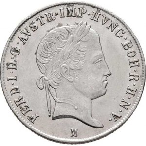 Ferdinand V., 1835 - 1848, 20 Krejcar 1843 M, Milán, 6.719g, nep.hr., nep.rysky,