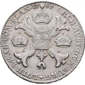 Josef II., 1780 - 1790, Tolar křížový 1785, Brusel, P.26, KM.32, 29.387g,