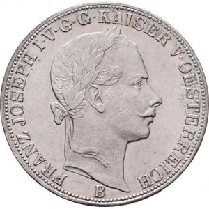 Rakouská a spolková měna, údobí let 1857 - 1892, Tolar spolkový 1858 B, 18.515g, nep.hr., nep.rysky