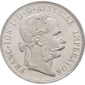 Rakouská a spolková měna, údobí let 1857 - 1892, 2 Zlatník 1887 - Kutná Hora - novoražba (značená R