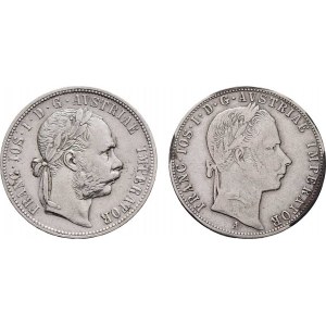Rakouská a spolková měna, údobí let 1857 - 1892, Zlatník 1858 A, 1876, 12.205g, 12.249g, dr.hr.,