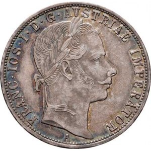 Rakouská a spolková měna, údobí let 1857 - 1892, Zlatník 1860 A - bez tečky za REX, 12.307g,