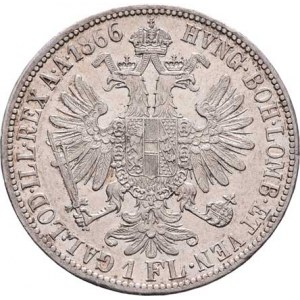 Rakouská a spolková měna, údobí let 1857 - 1892, Zlatník 1866 A, 12.348g, nep.hr., nep.rysky, pěkná