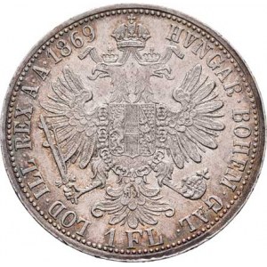 Rakouská a spolková měna, údobí let 1857 - 1892, Zlatník 1869 A, 12.348g, nep.hr., nep.rysky, pěkná