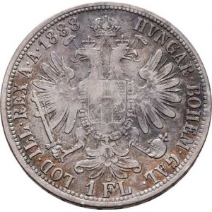 Rakouská a spolková měna, údobí let 1857 - 1892, Zlatník 1888, 12.168g, dr.hr., dr.rysky, patina