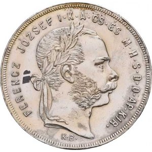 Rakouská a spolková měna, údobí let 1857 - 1892, Zlatník 1877 KB, 12.396g, nep.hr., nep.rysky, skvr