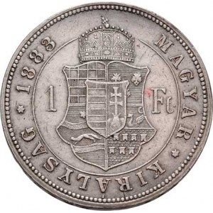 Rakouská a spolková měna, údobí let 1857 - 1892, Zlatník 1883 KB, 12.350g, dr.hr., dr.rysky, skvrny