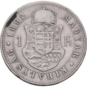 Rakouská a spolková měna, údobí let 1857 - 1892, Zlatník 1892 KB - se znakem Rijeky, 12.157g, dr.hr