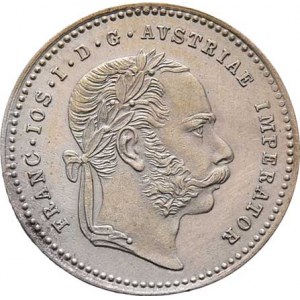 Rakouská a spolková měna, údobí let 1857 - 1892, 20 Krejcar 1869, 2.680g, pěkná patina, téměř