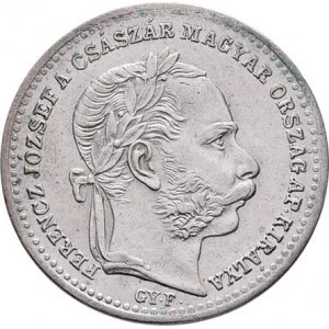 Rakouská a spolková měna, údobí let 1857 - 1892, 20 Krejcar 1868 GYF - krátký opis, 2.569g,