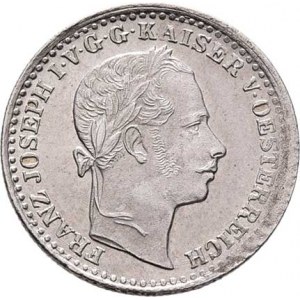 Rakouská a spolková měna, údobí let 1857 - 1892, 10 Krejcar 1859 V, 2.014g, nep.vady materiálu,