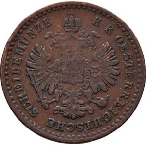 Rakouská a spolková měna, údobí let 1857 - 1892, 5/10 Krejcaru 1858 M, 1.718g, nep.hr., pěkná pat.