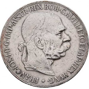 Korunová měna, údobí let 1892 - 1918, 5 Koruna 1900, 23.913g, dr.hr., škr., rysky, pěkná