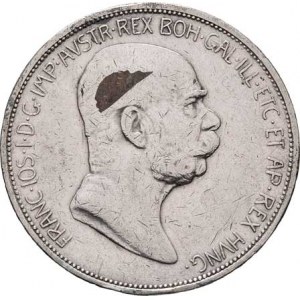 Korunová měna, údobí let 1892 - 1918, 5 Koruna 1909 - Marschall, 23.957g, nep.vada razidla,