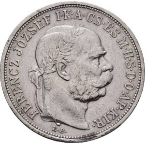 Korunová měna, údobí let 1892 - 1918, 5 Koruna 1907 KB, 23.952g, dr.hr., dr.rysky, skvrnky,