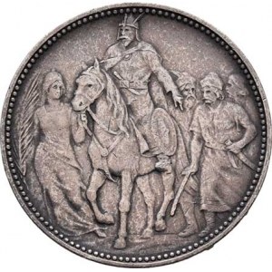 Korunová měna, údobí let 1892 - 1918, Koruna 1896 KB - mileniová, 4.976g, nep.hr.,