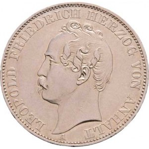 Anhalt-Dessau, Leopold Friedrich, 1817 - 1871, Spolkový tolar 1869 A, KM.20 (Ag900, pouze 32.000