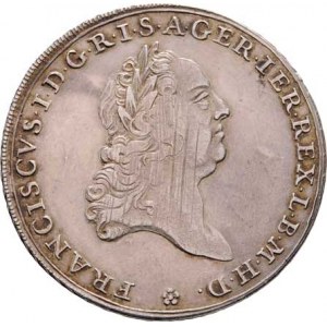 Augsburg, František I., 1745 - 1765, 1/2 Tolar 1760 - znak města pod korunou, KM.173,