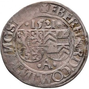 Augsburg - město, Batzen (Groš) 1521 A - s titulem Karla V., Sa.1451