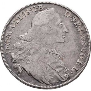 Bavorsko, Maximilian III. Josef, 1745 - 1777, Tolar 1770 - Madona, Mnichov, KM.519.1, Dav.1953,