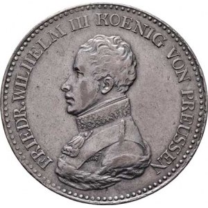 Prusko - král., Friedrich Wilhelm III., 1797 - 1840, Tolar 1818 A, Berlín, KM.396 (Ag750), 22.090g,