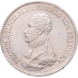 Prusko - král., Friedrich Wilhelm III.,1797 - 1840, Tolar 1818 A, KM.396 (Ag750), 22.144g, dr.hr.,