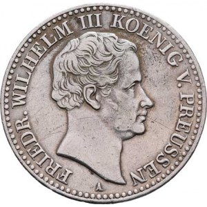 Prusko - král., Friedrich Wilhelm III.,1797 - 1840, Tolar 1830 A, Berlín, KM.419 (Ag750), 22.111g,