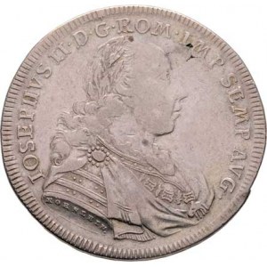 Řezno, Josef II., 1765 - 1790, Tolar 1775 GCB - portrét / znak ve věnci, KM.429,