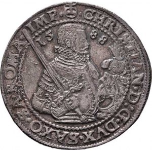 Sasko, Christian I., 1586 - 1591, Tolar 1588 HB, Drážďany-Hans Biener, Haupt.17/150,