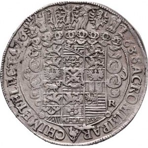 Sasko, Johann Georg II., 1656 - 1680, Tolar 1663 CR, Drážďany-Rothe, KM.474, Dav.7617,