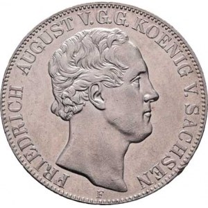 Sasko - království, Friedrich August II., 1836 - 1854, 2 Tolar spolkový 1847 F, Drážďany, KM.1149 (