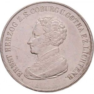 Sasko-Coburg-Gotha, Ernest I., 1826 - 1844, Tolar konvenční 1827, Cr.98, (Ag871, cca 1000 ks),