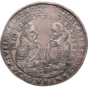 Sasko-Gotha-stará l., Johann Kazimir a Johann Ernst, Tolar 1616 WA, Saalfeld-Albrecht Wolf, Dav.742